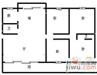 鑫益花园4室2厅2卫177㎡户型图