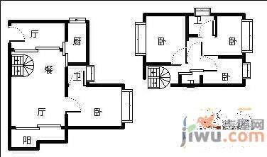 金枫苑5室2厅2卫211㎡户型图