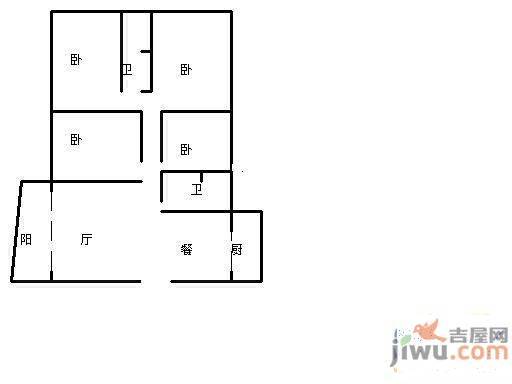 碧水蓝天4室2厅2卫156㎡户型图