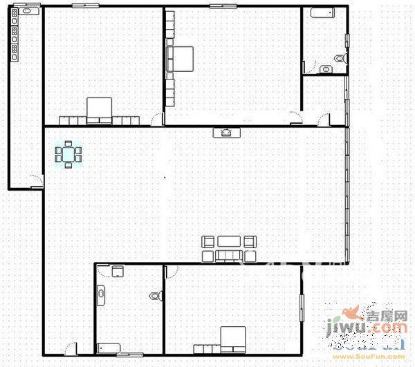 翠羽丹霞2室2厅1卫88㎡户型图