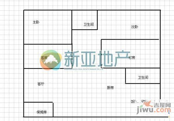 时代广场4室2厅2卫140.4㎡户型图