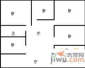 时代广场4室2厅2卫140.4㎡户型图