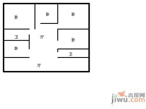 时代广场4室2厅2卫140.4㎡户型图