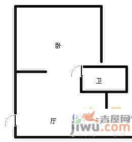 拓东路96号1室1厅1卫户型图