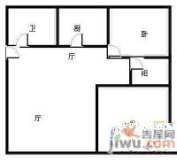 高新金钻2室2厅1卫户型图