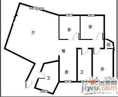 翠丽苑0室2厅2卫户型图