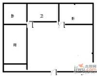 欣安花园2室1厅1卫户型图