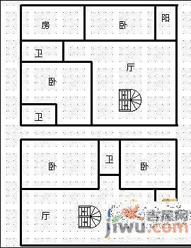 云南财经大学住宅4室2厅2卫104㎡户型图