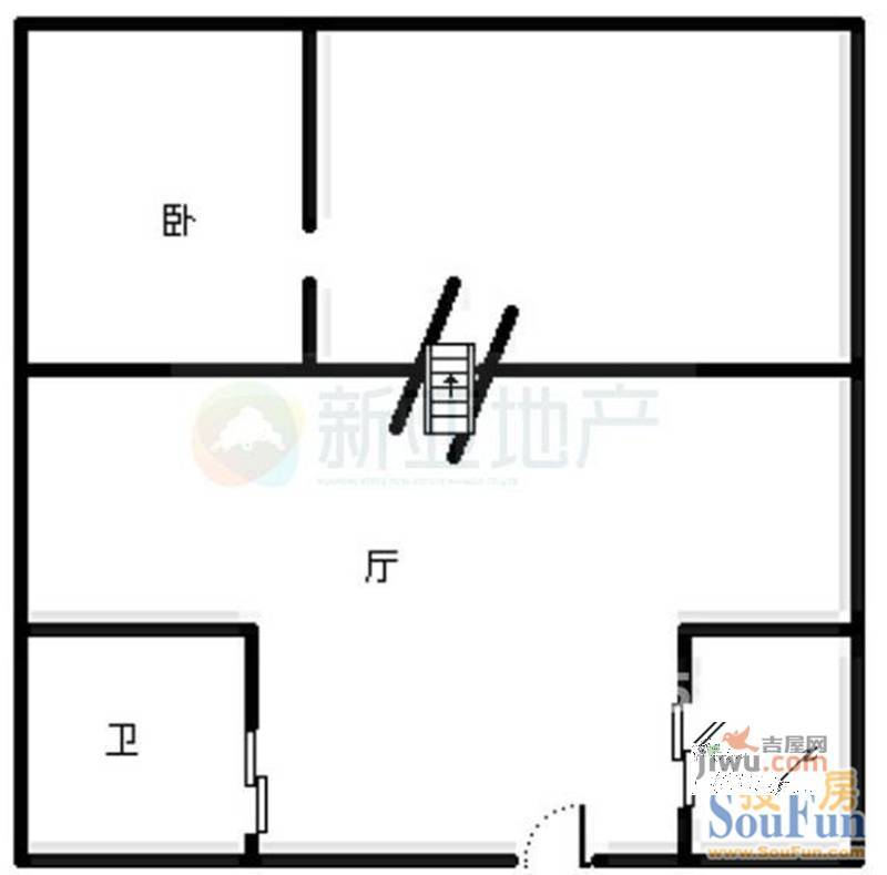 鸿城广场1室1厅1卫80㎡户型图