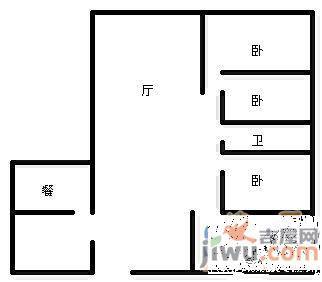 柏联广场5室2厅1卫195㎡户型图