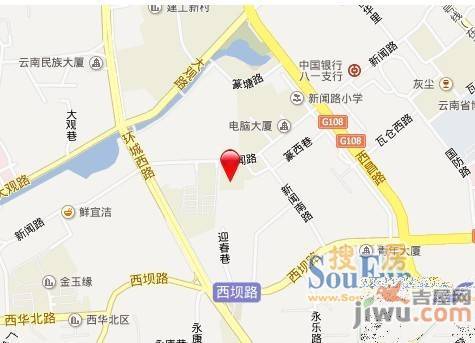 云南日报社单位房位置交通图图片