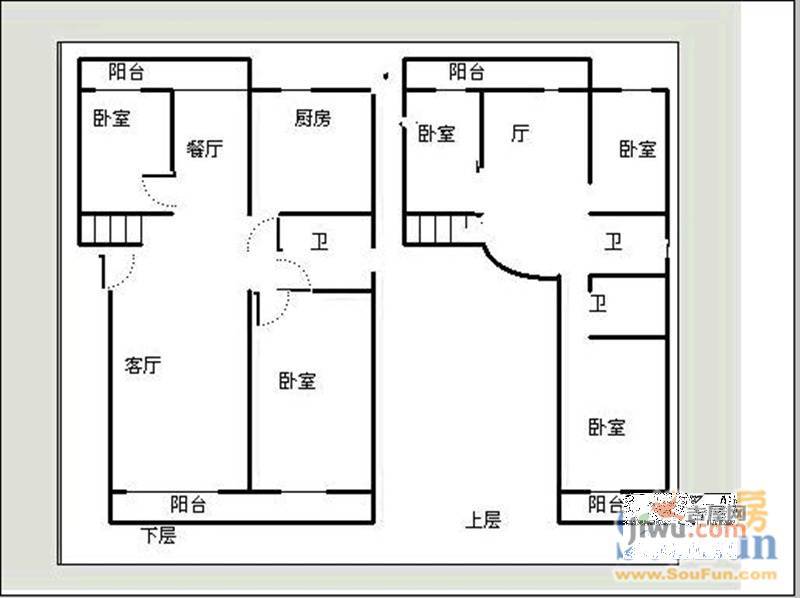金江小区4室2厅2卫182㎡户型图