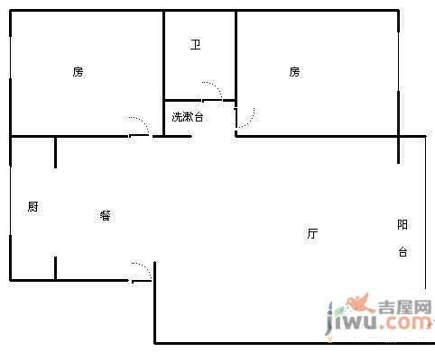 船舶新村2室2厅1卫户型图