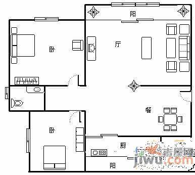 五星彩园7室3厅2卫300㎡户型图