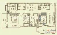 铂金国际公寓3室2厅2卫122.5㎡户型图