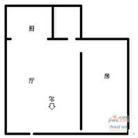 峨山温泉公寓1室1厅1卫户型图