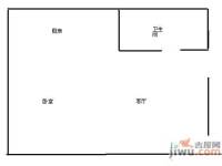 MOMA艺术一期1室1厅1卫46㎡户型图