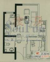 时光俊园1室1厅1卫45.8㎡户型图