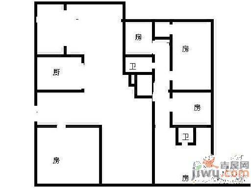 金沙小区4室3厅2卫150㎡户型图