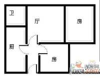 大东新村2室1厅1卫50㎡户型图