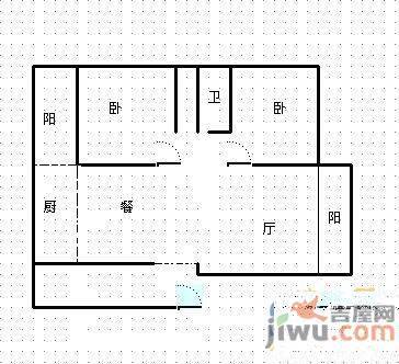 江东安康园3室2厅2卫127㎡户型图