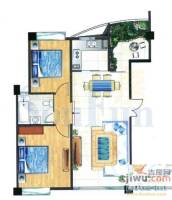 大成蔚蓝时代2室2厅1卫83.8㎡户型图