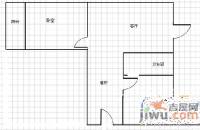 江岸小区1室1厅1卫55㎡户型图