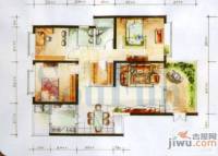 金色梧桐3室2厅2卫133㎡户型图