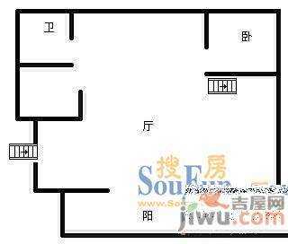 金缘山庄3室1厅1卫户型图