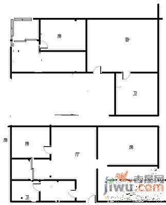 金华园4室2厅2卫163㎡户型图