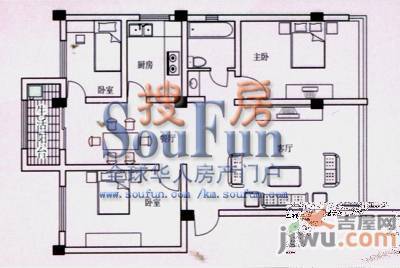 碧城晶都翡翠郡3室2厅1卫111.4㎡户型图