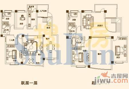 碧水蓝天4室2厅2卫167.7㎡户型图