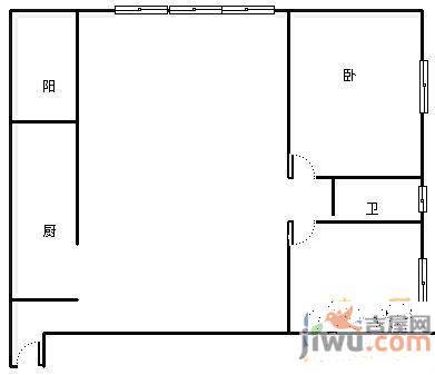 嘉年华2室2厅1卫127㎡户型图