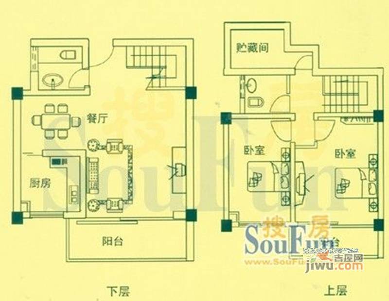 都市坐标3室2厅2卫户型图