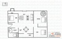 博源小区3室2厅1卫104㎡户型图