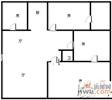 银海国贸花园5室2厅2卫200㎡户型图