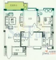 德尚国际村3室2厅2卫114.5㎡户型图