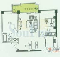 德尚国际村2室2厅1卫83.9㎡户型图