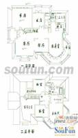 高天流云4室2厅3卫337㎡户型图