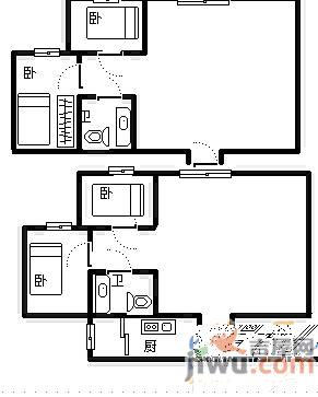 春怡雅苑4室2厅2卫157㎡户型图