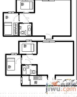 春怡雅苑4室2厅2卫157㎡户型图