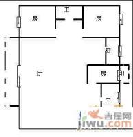 时代年华3室2厅1卫90㎡户型图