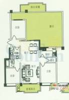 德尚国际村3室2厅1卫111.5㎡户型图