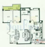 德尚国际村4室2厅2卫137.4㎡户型图