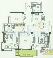 德尚国际村3室2厅2卫114.8㎡户型图