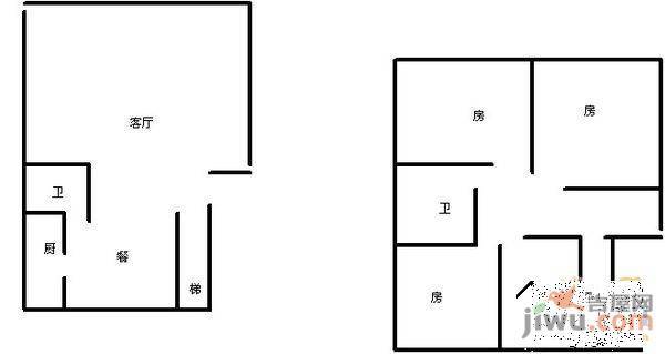 金盾花园4室2厅2卫158㎡户型图