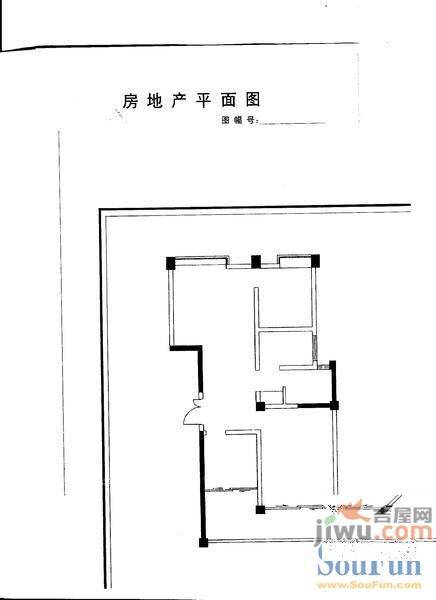 广源小区3室1厅1卫90㎡户型图