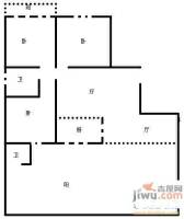 香榭丽园1室1厅0卫38㎡户型图