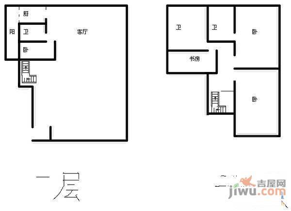 时代风华一期8室2厅3卫277㎡户型图