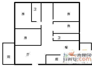 时代风华一期8室2厅3卫277㎡户型图